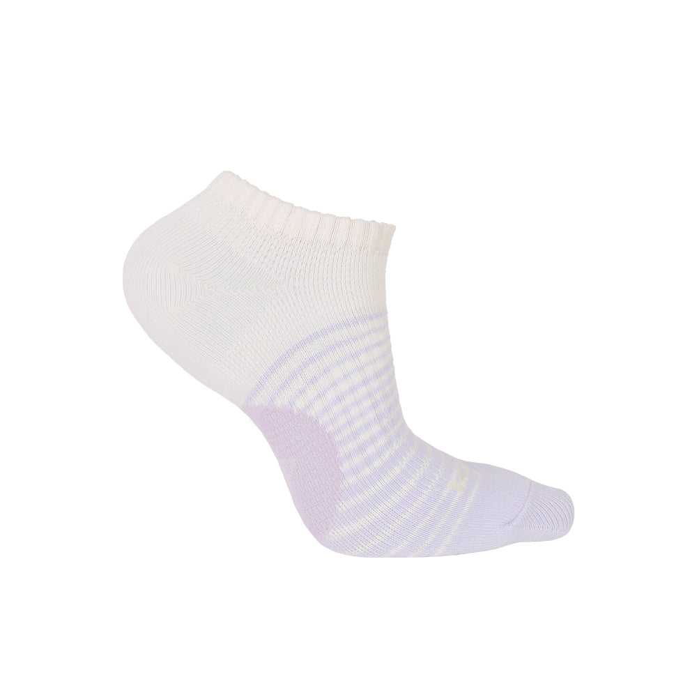 FootSpa輕護足弓透氣運動船襪-條紋