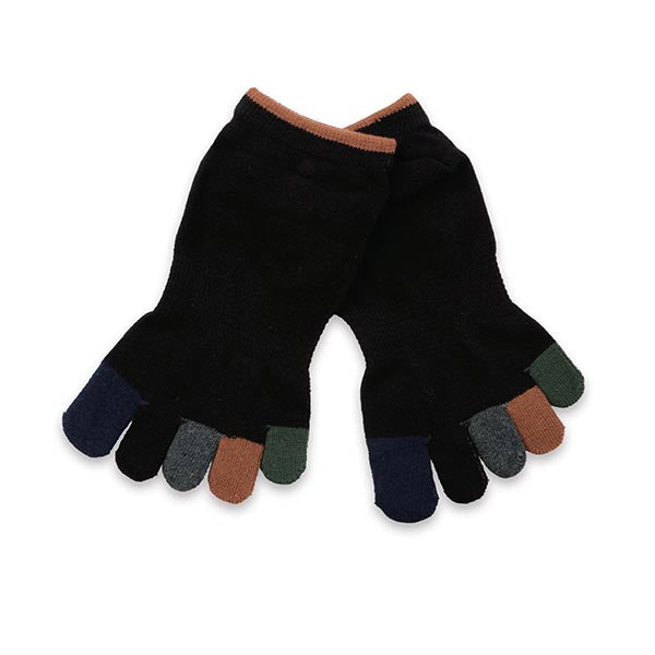 乾爽吸汗五趾襪-五趾拼色