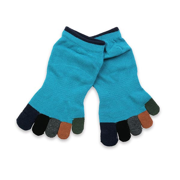 乾爽吸汗五趾襪-五趾拼色