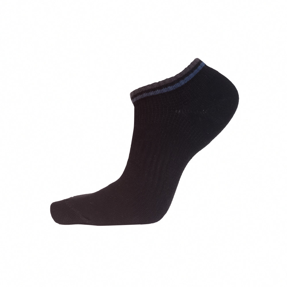 輕護足弓透氣運動船襪-條紋