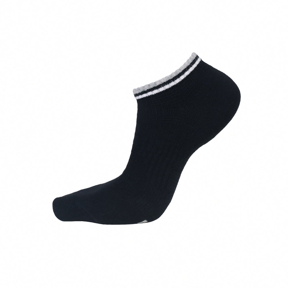輕護足弓透氣運動船襪-條紋