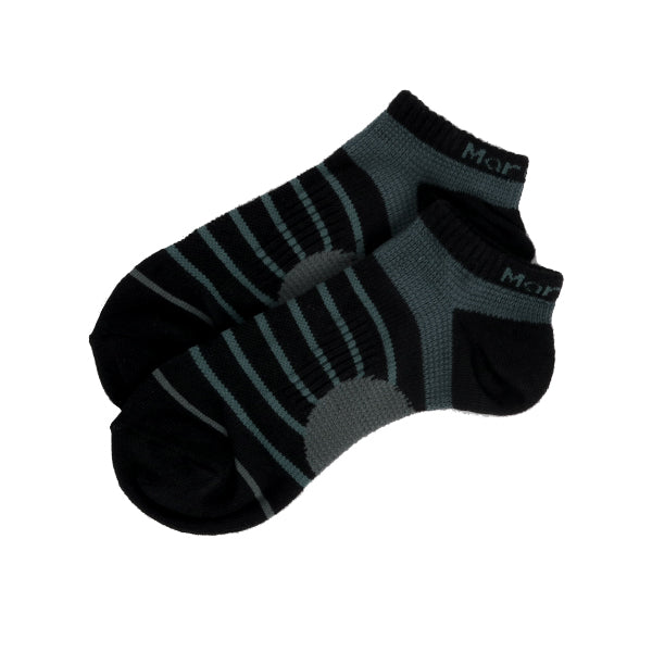FootSpa輕護足弓透氣運動船襪-條紋