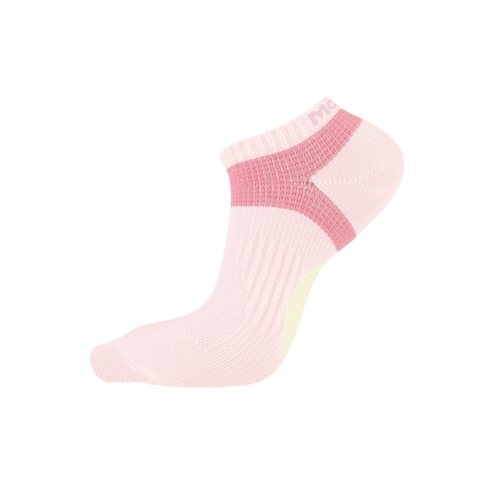 FootSpa輕護足弓透氣運動船襪-素面