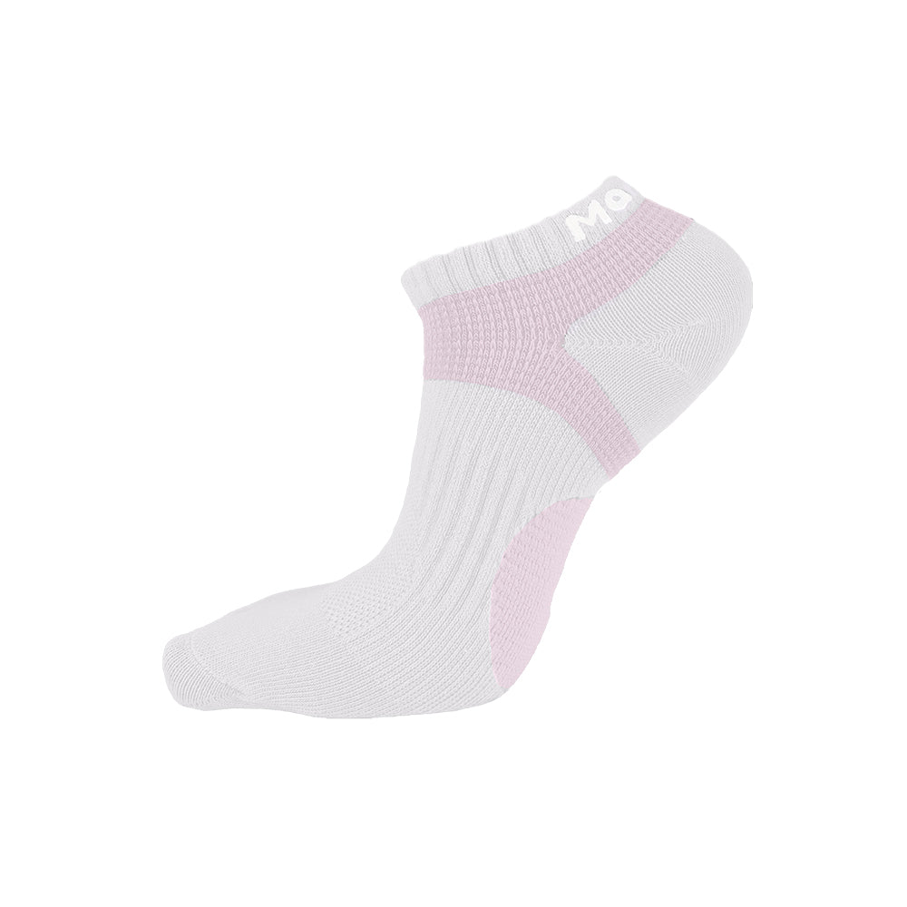 FootSpa輕護足弓透氣運動船襪-素面