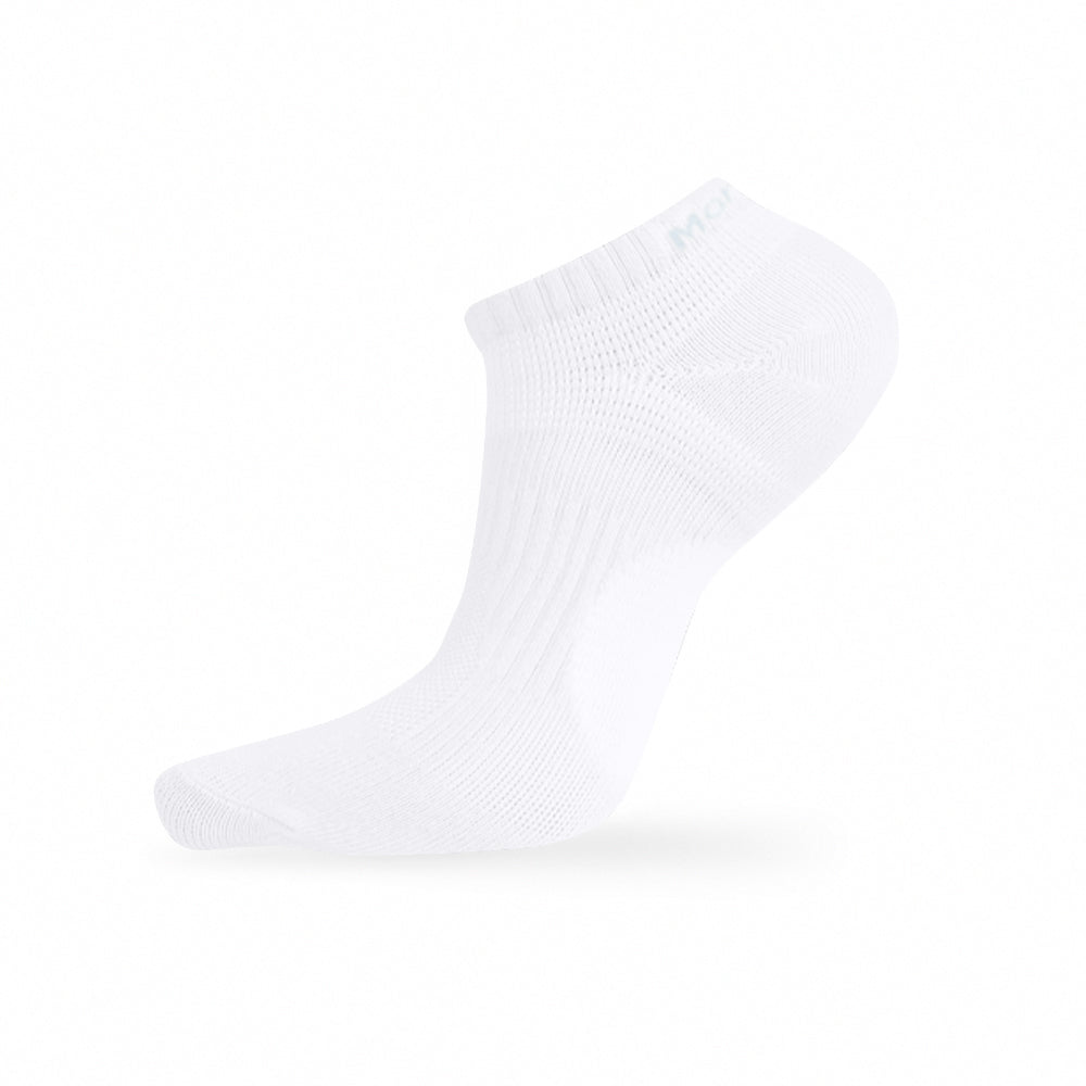 FootSpa輕護足弓透氣運動船襪-素面