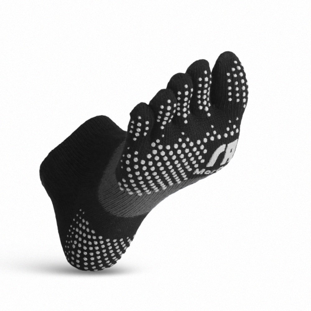 透氣升級足弓加強止滑運動五趾船襪