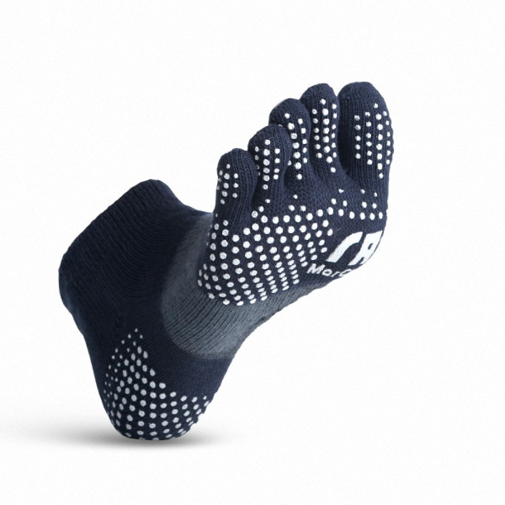 透氣升級足弓加強止滑運動五趾船襪