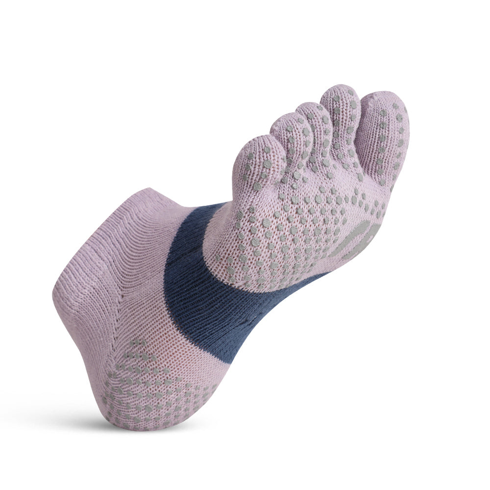 透氣升級足弓加強止滑運動五趾船襪