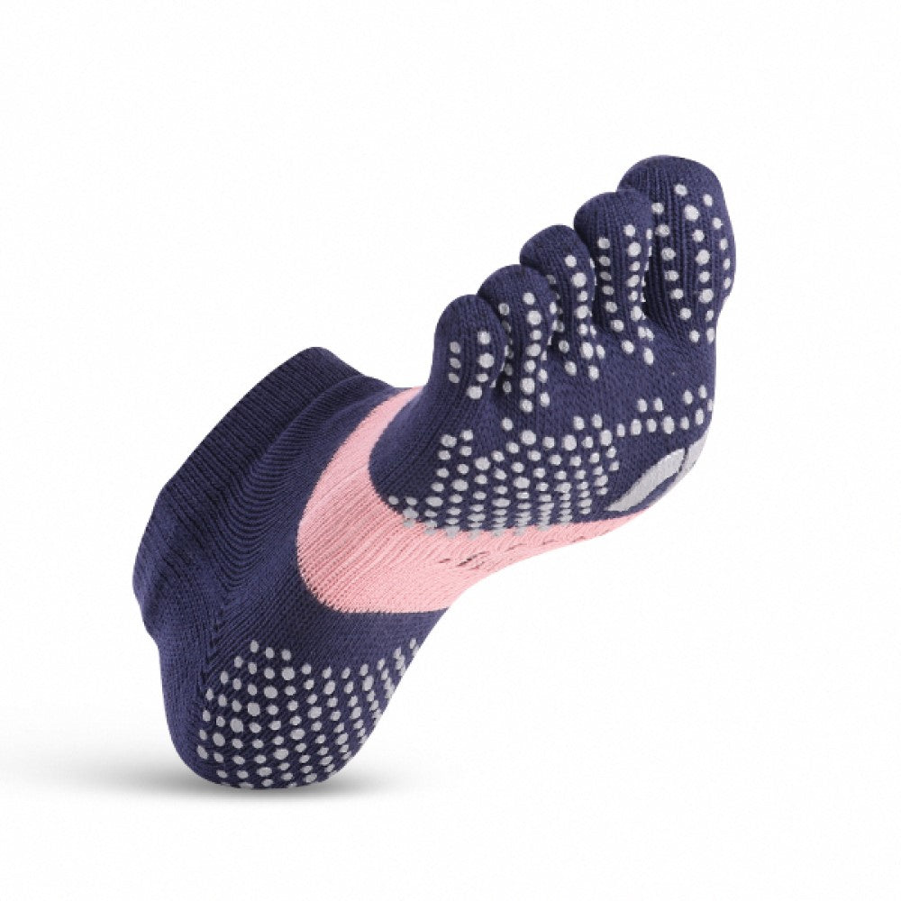 透氣升級足弓加強止滑運動五趾船襪