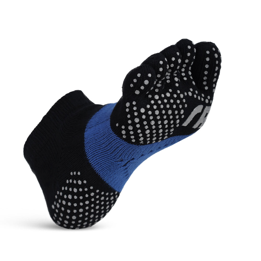 透氣升級足弓加強止滑運動五趾船襪