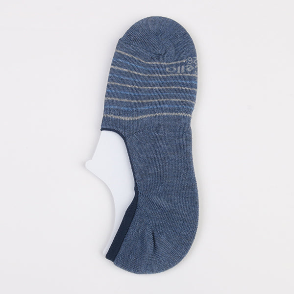 MySocks高腳背144針棉質隱形襪-條紋