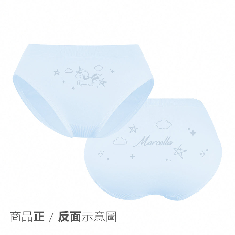 【可愛緹花】抗菌無縫童內褲-中低腰