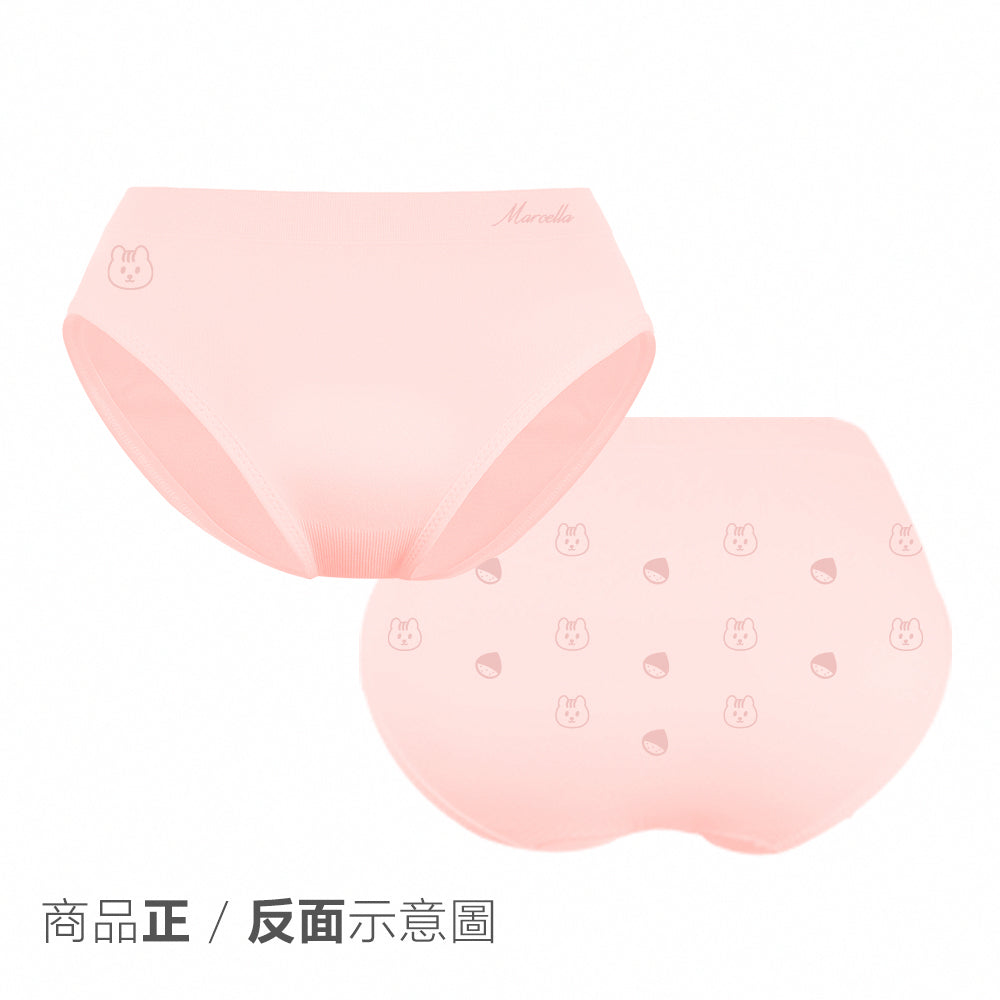 【可愛緹花】抗菌無縫童內褲-中低腰