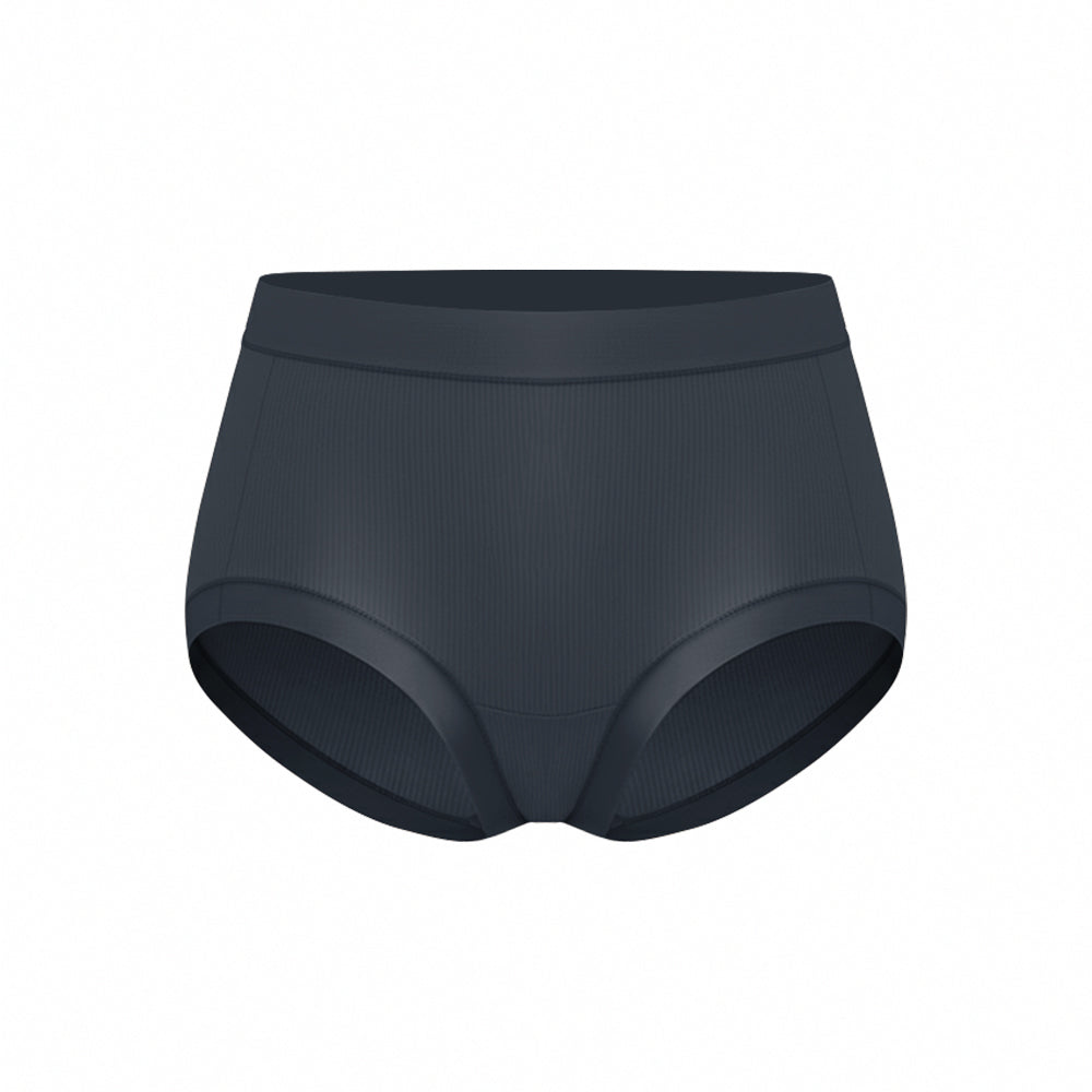 【肌呼無感】輕透抗菌無痕內褲-車縫中腰