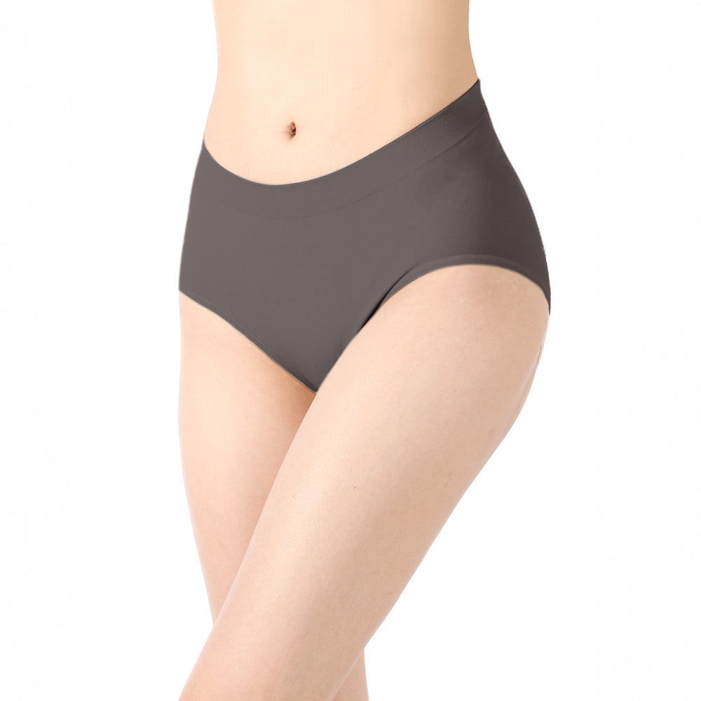 【透氣薄感】抗菌無縫內褲-中高腰