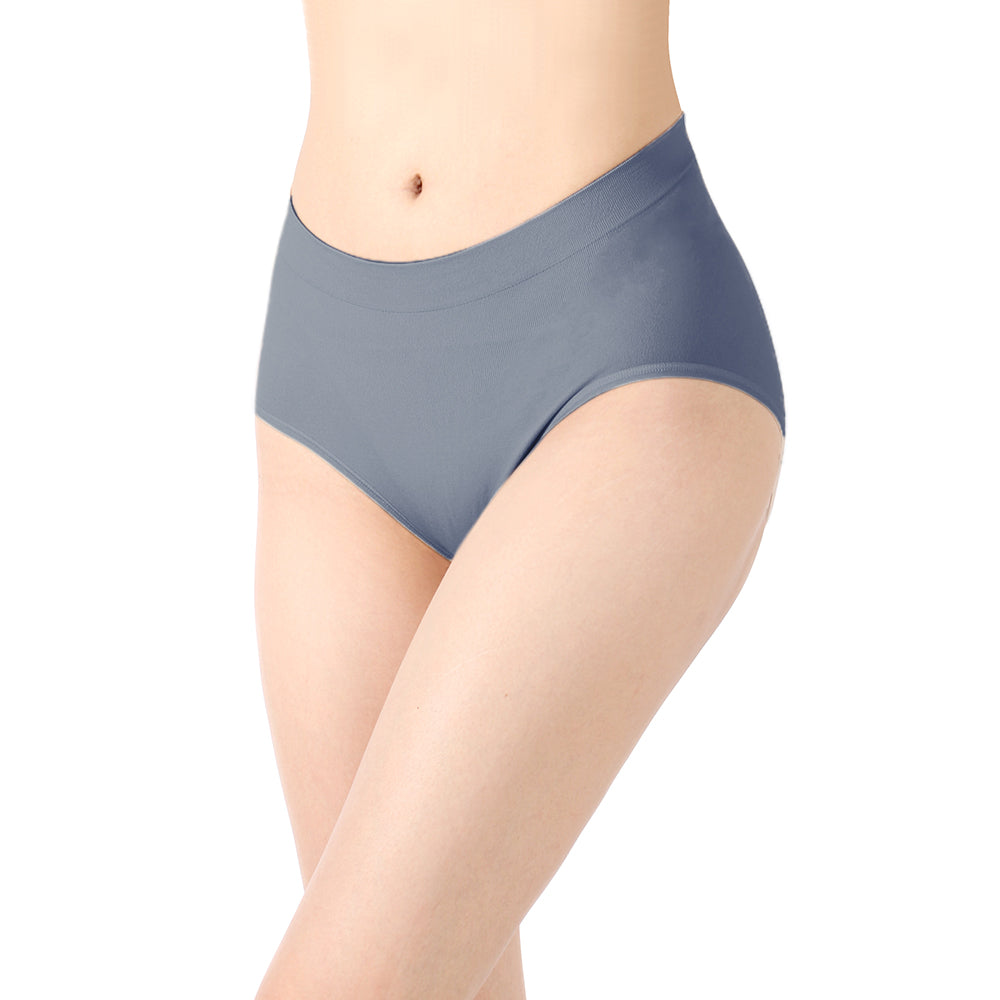 【透氣薄感】抗菌無縫內褲-中高腰