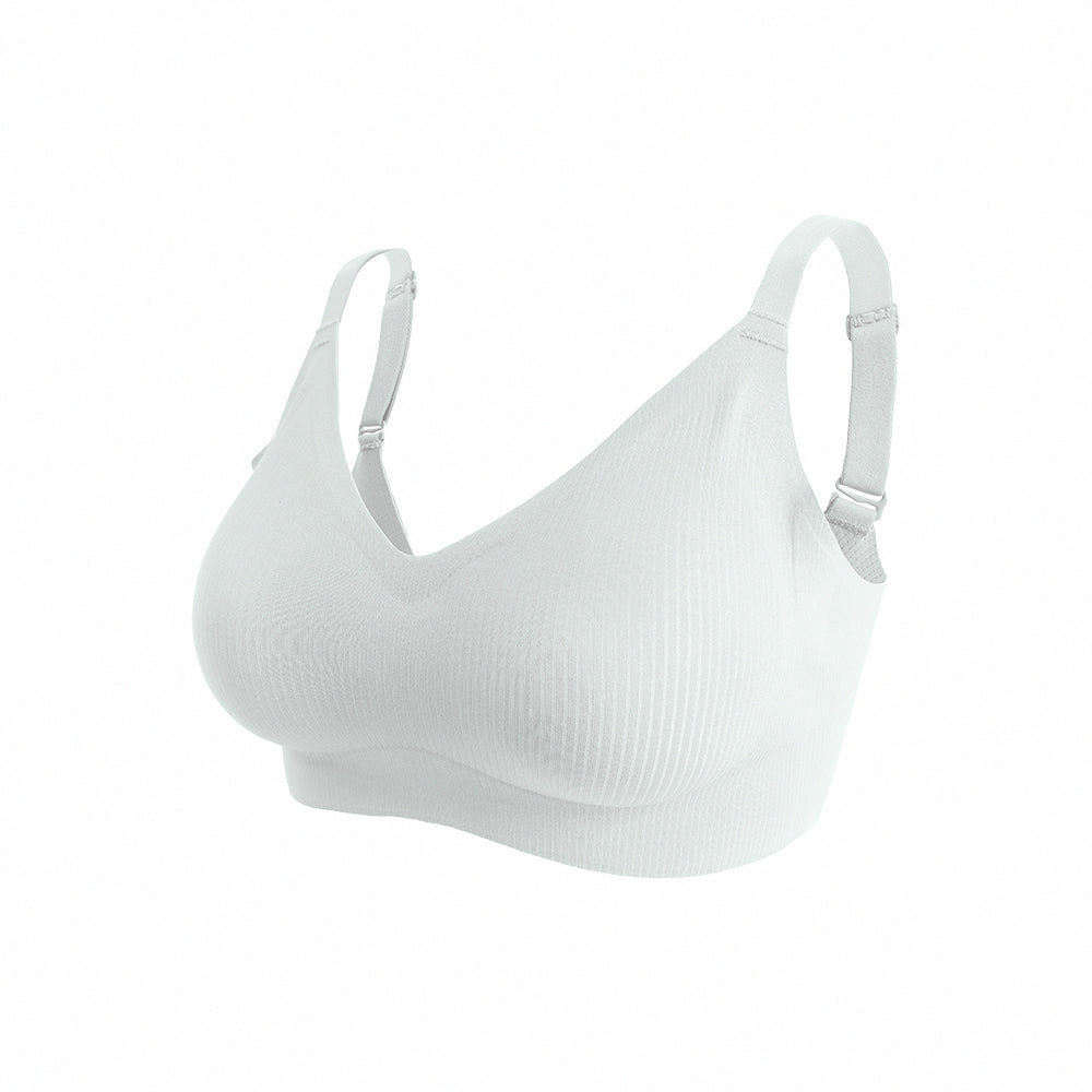 【包覆加強】集中美胸無痕無鋼圈內衣-直條