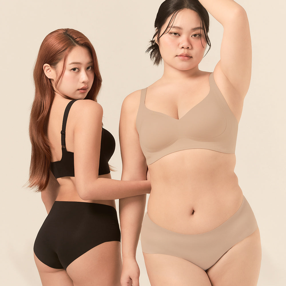 【深杯包覆】加強集中無痕無鋼圈內衣(加大)