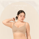 【深杯包覆】加強集中無痕無鋼圈內衣(加大)