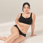 【超薄包覆】果凍膠支撐無痕無鋼圈背心內衣-寬肩(加大)