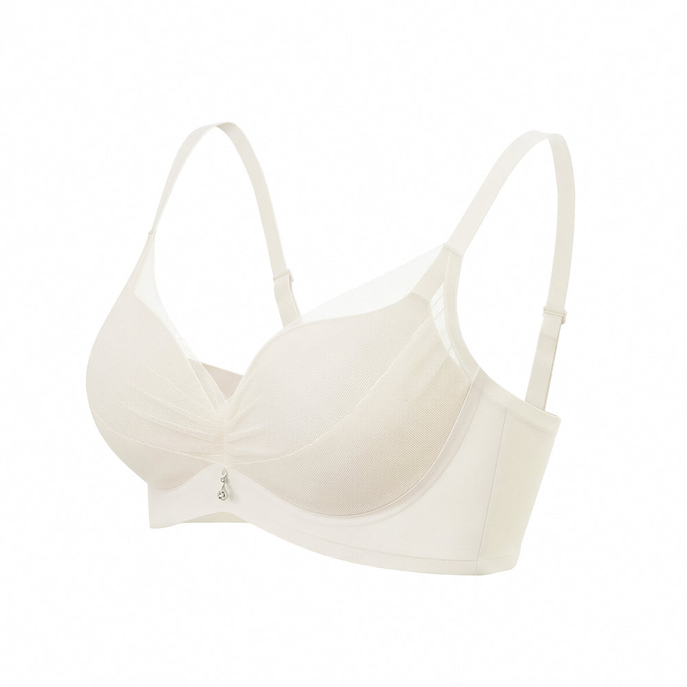 【雙層蕾絲】深V聚托美型無鋼圈內衣