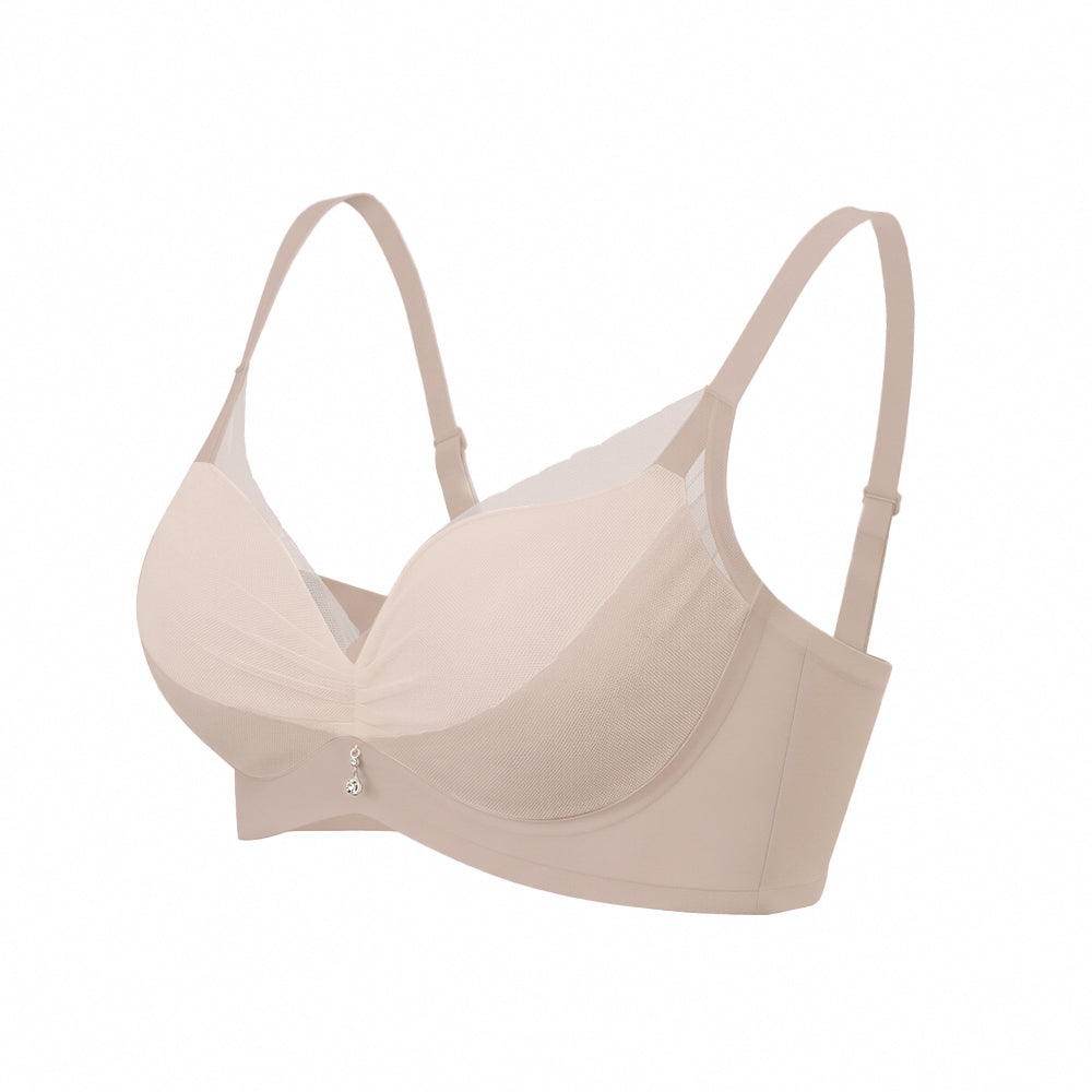 【雙層蕾絲】深V聚托美型無鋼圈內衣