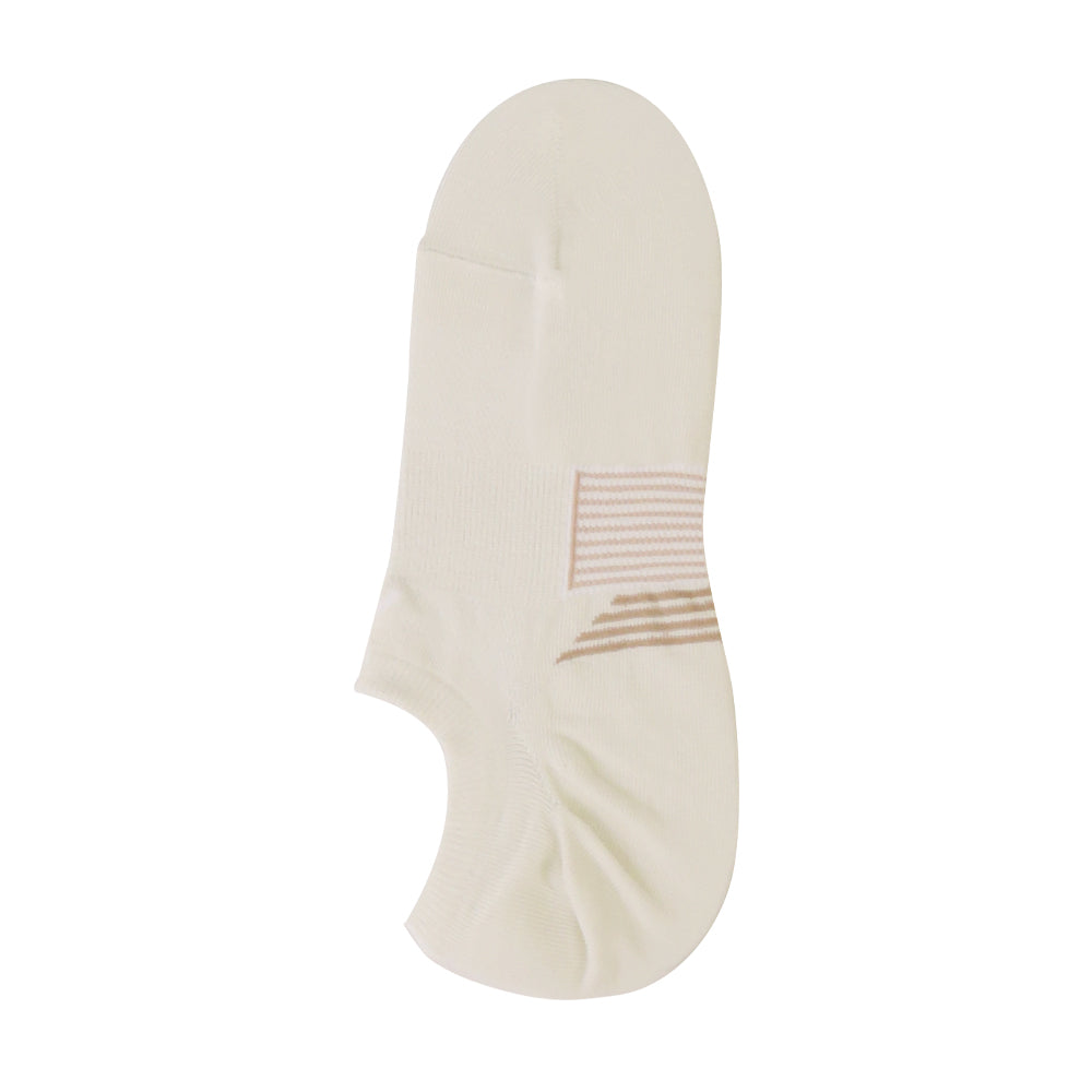 涼感優纖純棉足弓加強隱形襪