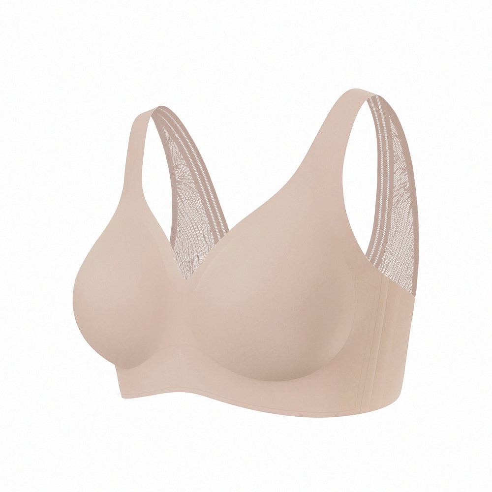 【後背蕾絲】透氣舒適無痕無鋼圈內衣