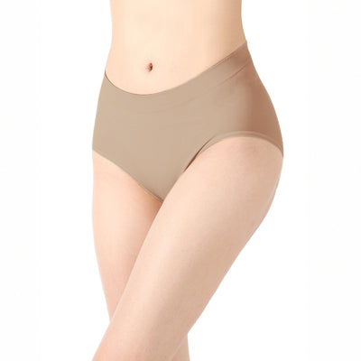 【透氣薄感】抗菌無縫內褲-中高腰