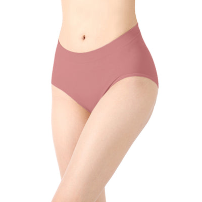 【透氣薄感】抗菌無縫內褲-中高腰