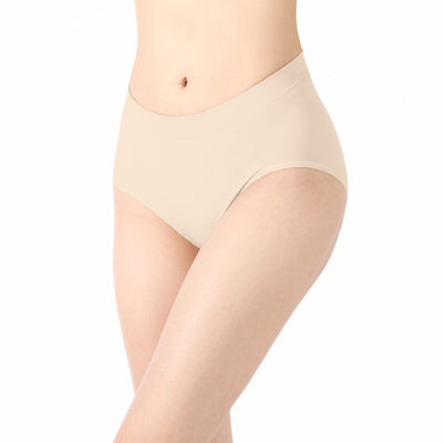 【透氣薄感】抗菌無縫內褲-中高腰