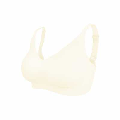 【包覆加強】集中美胸無痕無鋼圈內衣-素面