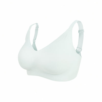 【包覆加強】集中美胸無痕無鋼圈內衣-素面