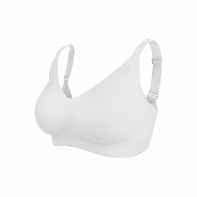 【包覆加強】集中美胸無痕無鋼圈內衣-素面